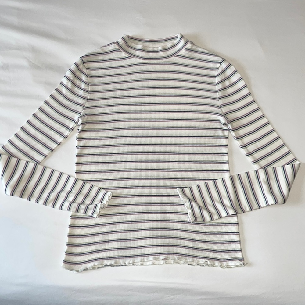 Ribbed Mock-neck Turtleneck